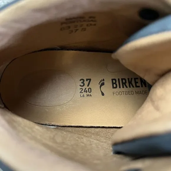 NEW Birkenstock Jackson Black Nubuck Leather Boots Women Size 37 US 6 Narrow Fit - Picture 8 of 9